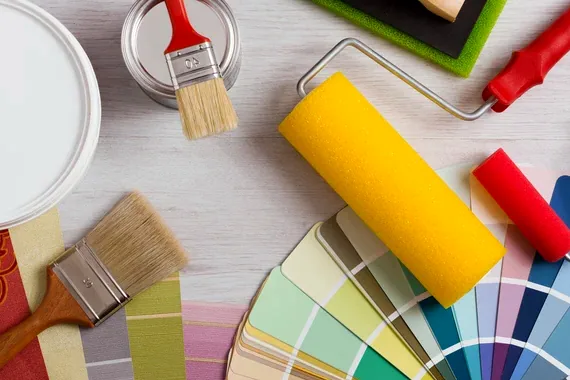 Historic color swatches for a Charlotte home